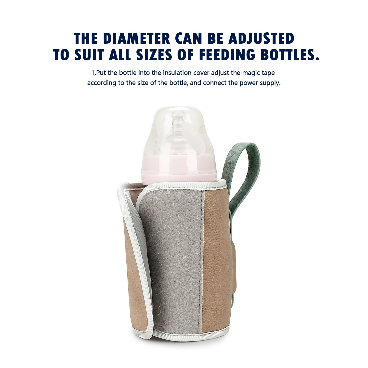 Baby Food Warmer - Sac chauffe-biberon USB portable pour voiture,