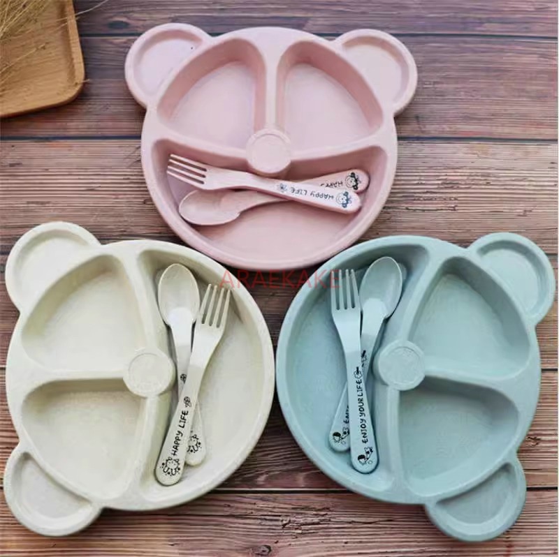 Baby Food Grade - Ensemble d'assiettes à manger pour enfants,