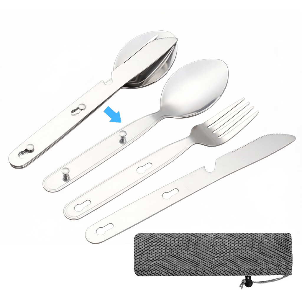 Weaning Spoon Set - Ensemble de 3 couverts pliables (cuillère,