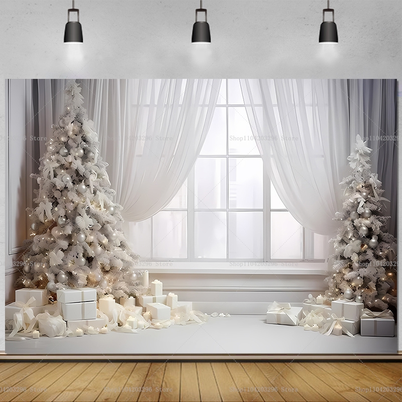 Baby Xmas Food - Toile de fond de Noël blanche