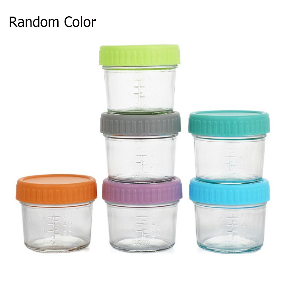 Baby Food Jars With Lids - 6 pièces de pots en verre