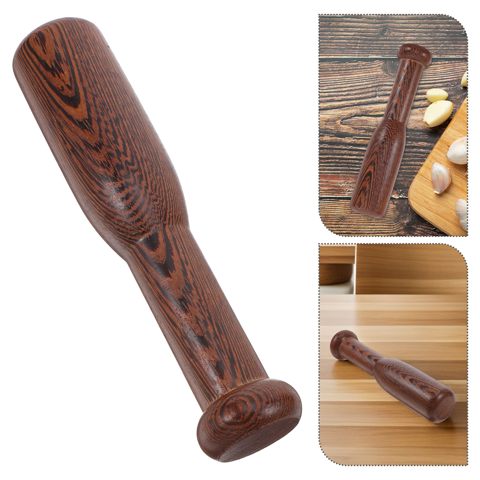 Baby Food Grinder - Écraseur manuel en bois naturel pour