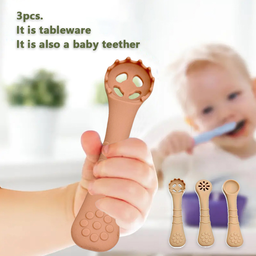 Baby Food For 6 Months - Cuillère en silicone pour bébé, facile