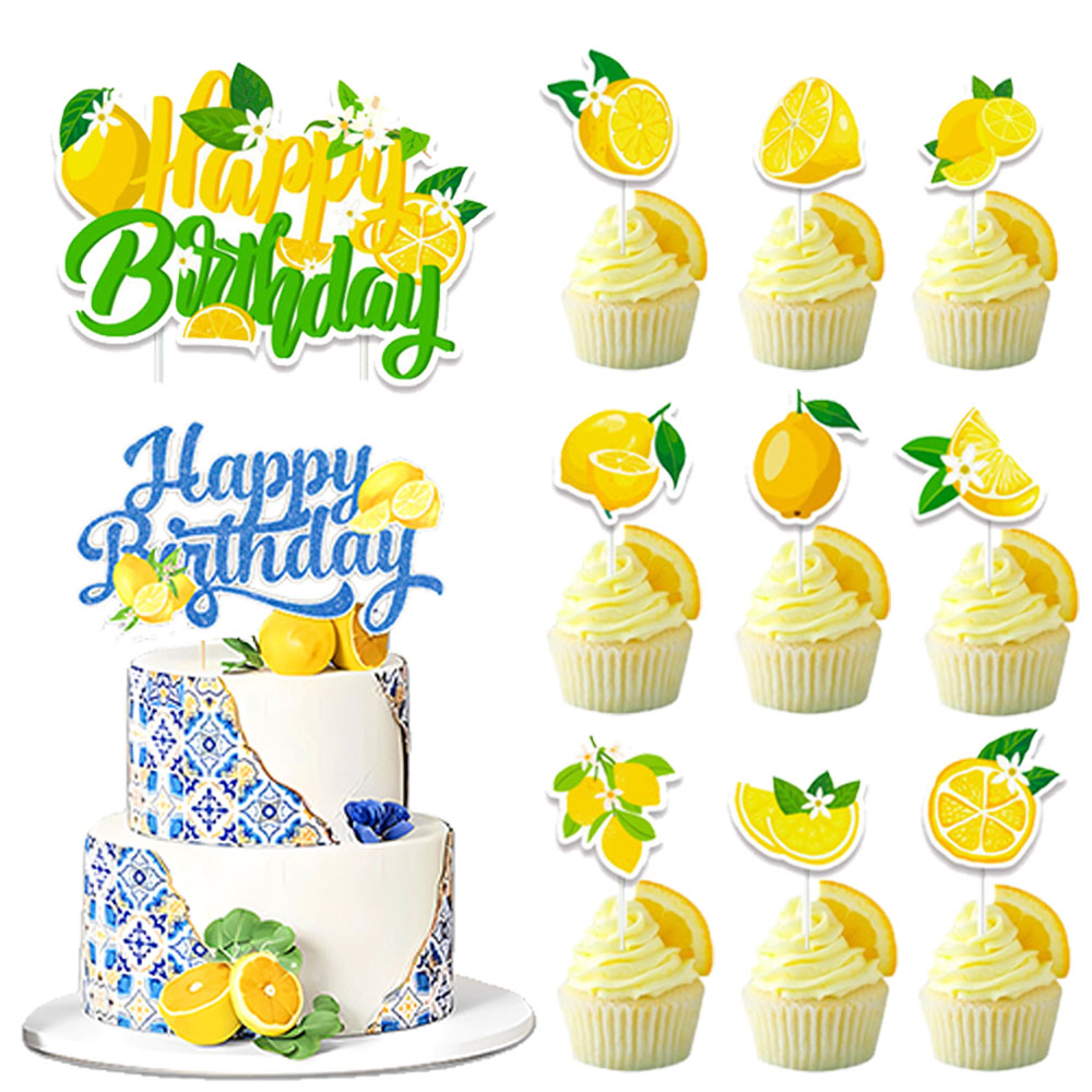 Baby Food Ideas - Décorations de Cupcake au citron d'été,