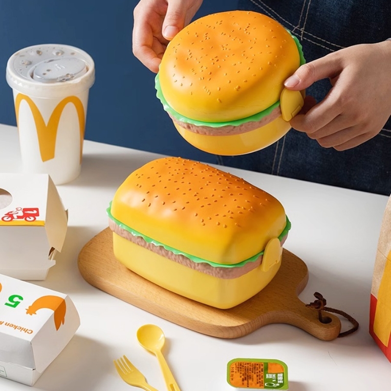 Weaning Spoon Set - Boîte à déjeuner à Hamburger à