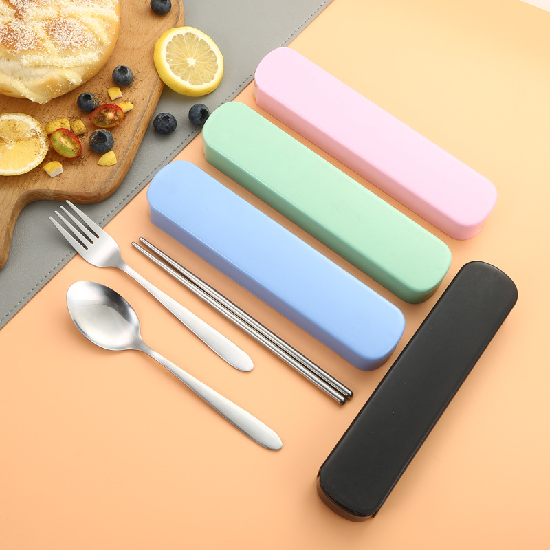 Weaning Spoon Set - Ensemble de vaisselle en acier inoxydable,