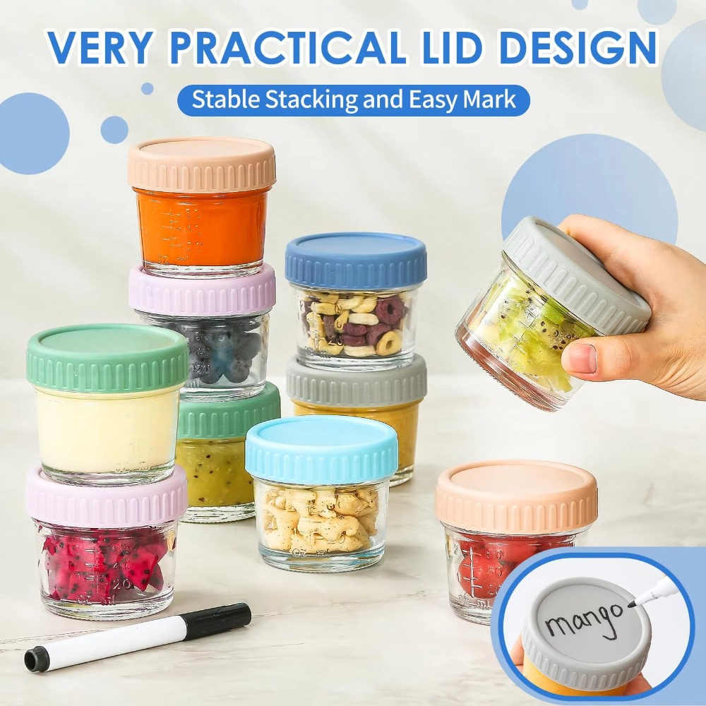Pot Mason en verre pour alimen - Baby Food Jars With Lids avis et prix