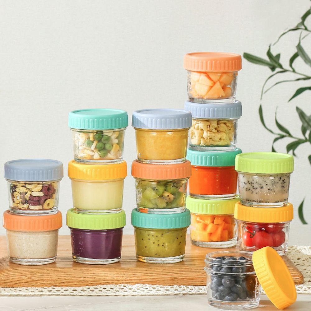 Lot de 6 pots en verre réutili - Baby Food Jars With Lids avis et prix