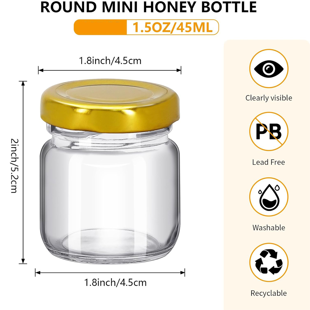 Mini pots à miel ronds transpa - Baby Food Jars With Lids avis et prix