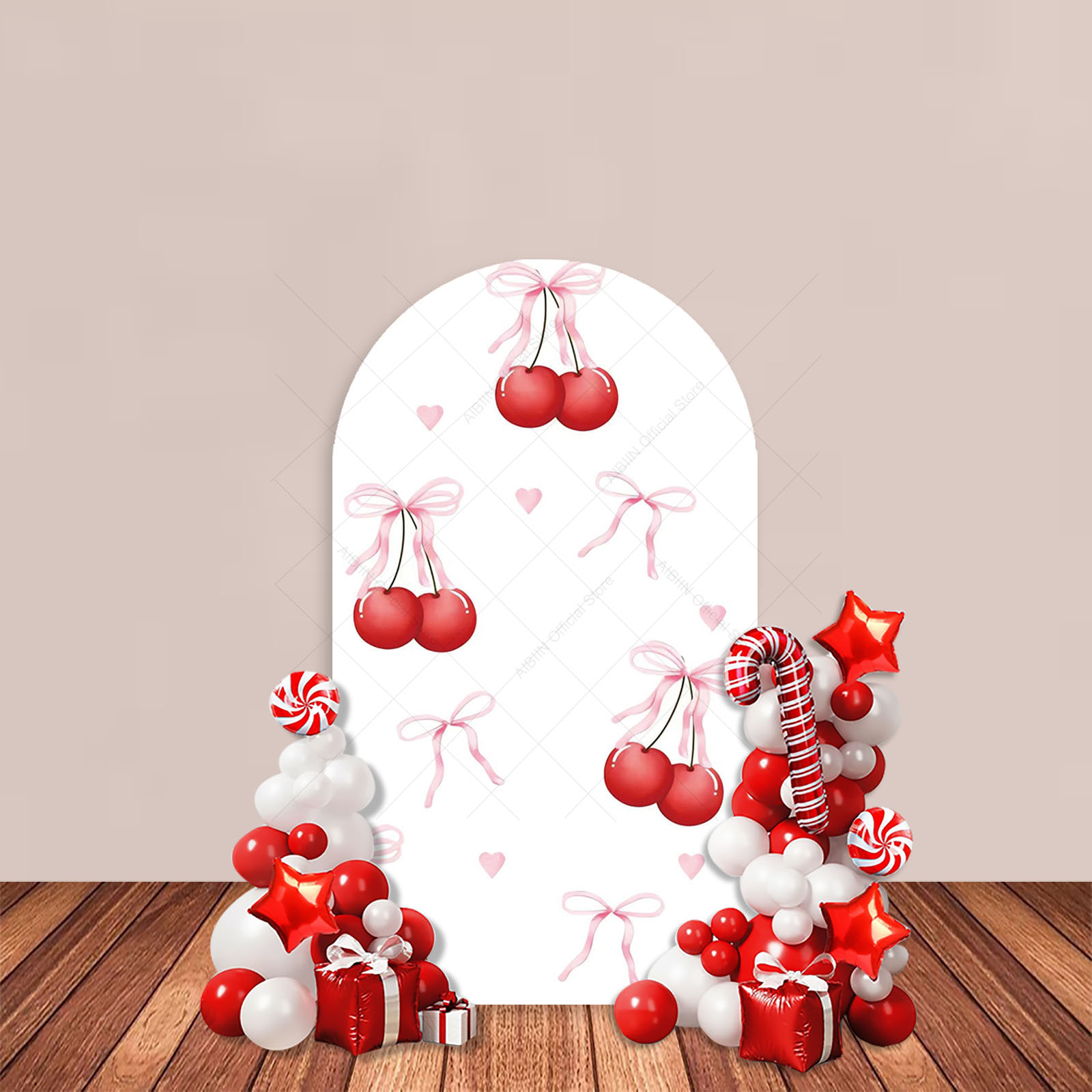 Toile de fond d'arc de joyeux  - Baby Xmas Food avis et prix