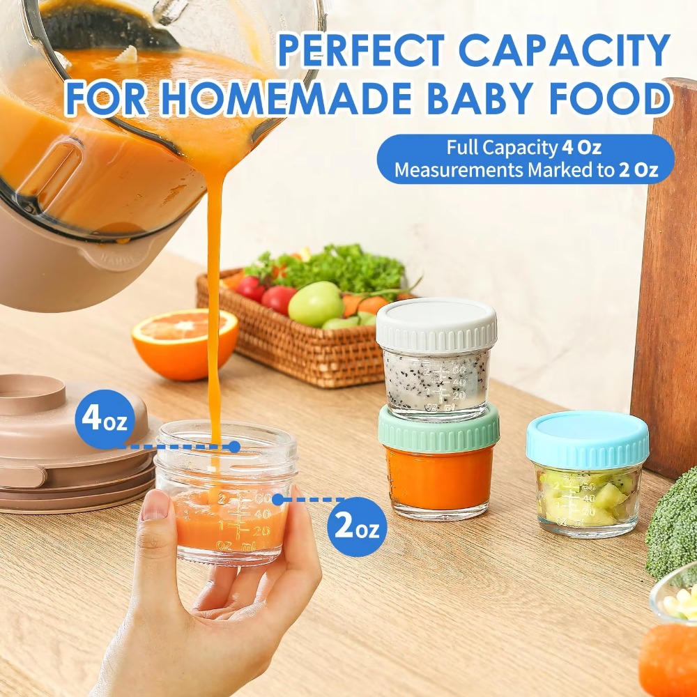 Lot de 6 pots en verre multi-u - Baby Food Jars With Lids avis et prix