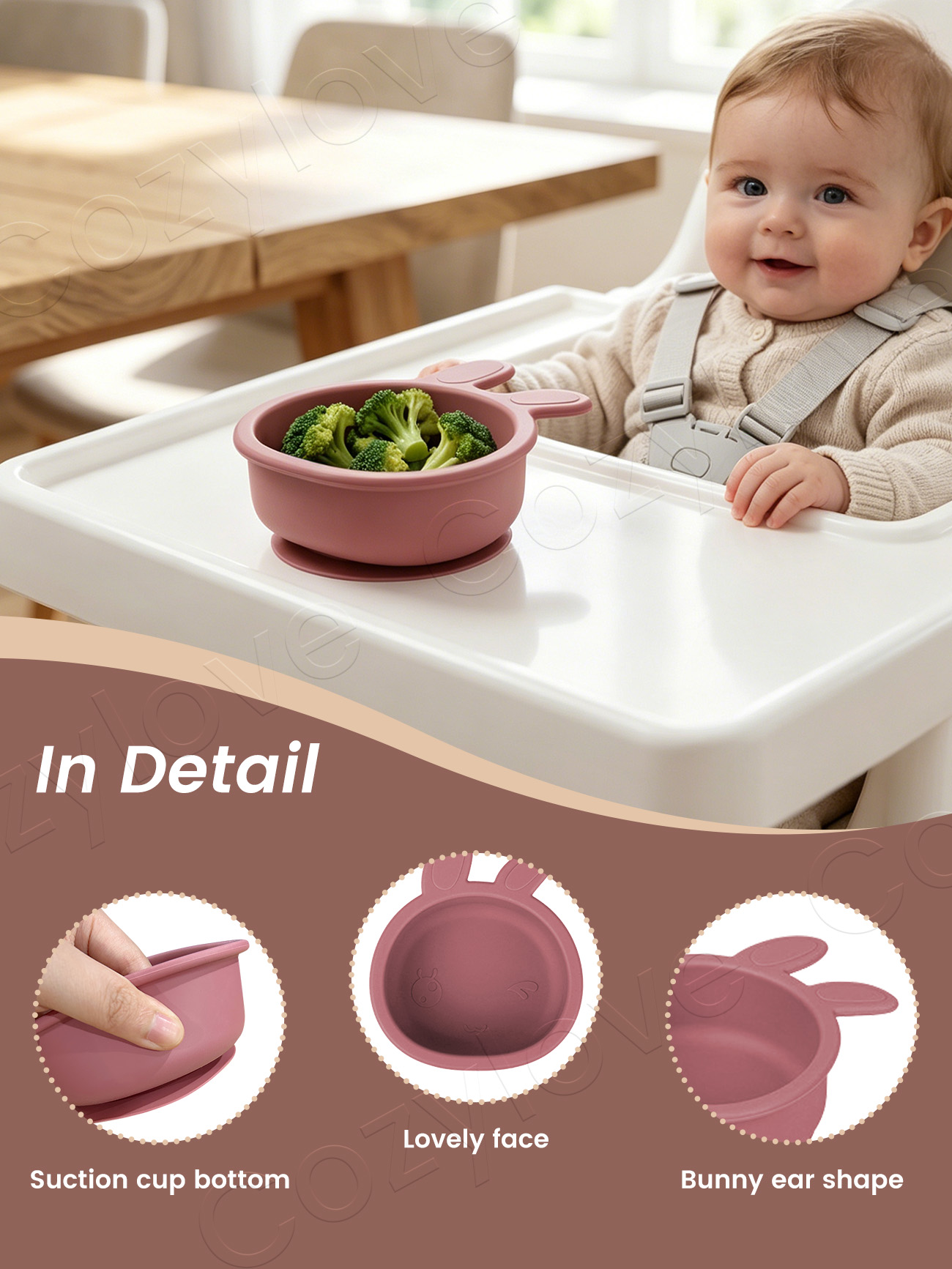 Bol à ventouse en silicone pou - Baby Food For 6 Months avis et prix